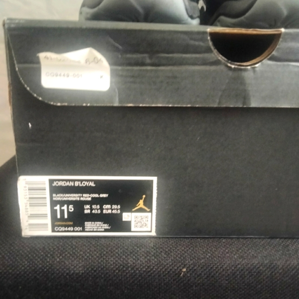 Jordan's Black/Grey Men's 11.5